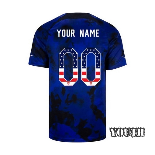 USA Blue Customized 2022/23 Youth Jersey Independence Day