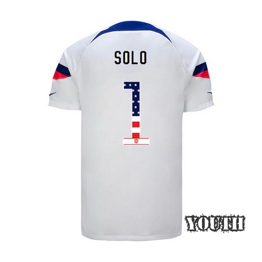 USA White Hope Solo 22/23 Youth Jersey Independence Day
