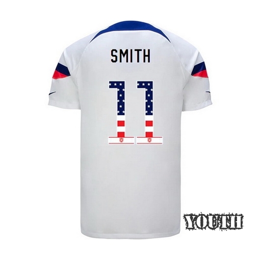 USA White Sophia Smith 22/23 Youth Jersey Independence Day