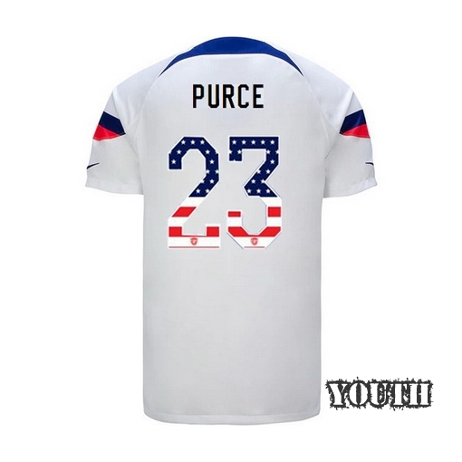 USA White Margaret Purce 22/23 Youth Jersey Independence Day