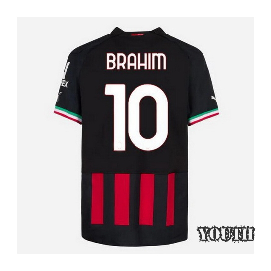 2022/23 Brahim Diaz Home Youth Soccer Jersey