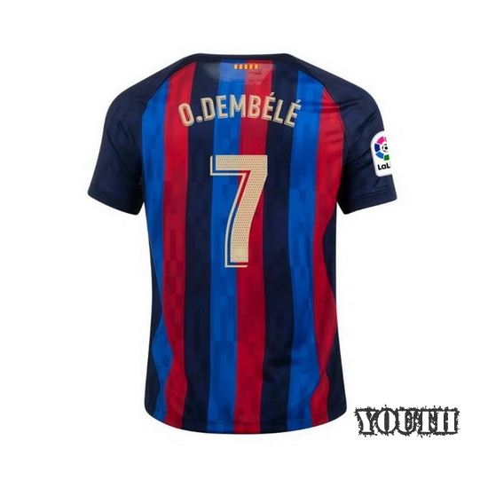 2022/23 Ousmane Dembele Home Youth Soccer Jersey