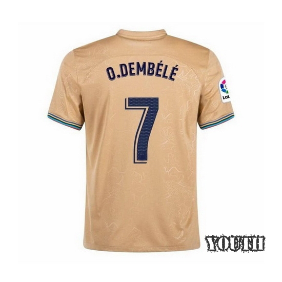 22/23 Ousmane Dembele Away Youth Soccer Jersey
