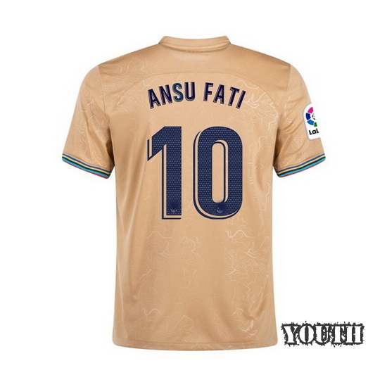 22/23 Ansu Fati Away Youth Soccer Jersey