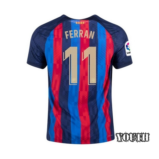 2022/23 Ferran Torres Home Youth Soccer Jersey