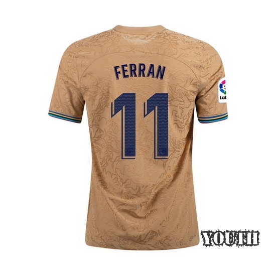 22/23 Ferran Torres Away Youth Soccer Jersey