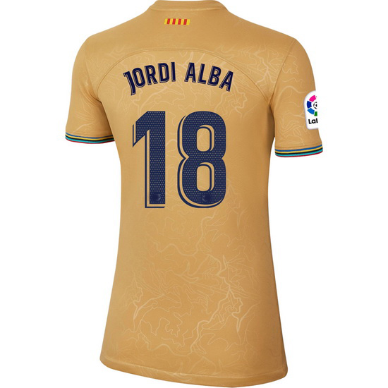 22/23 Jordi Alba Away Women's Soccer Jersey