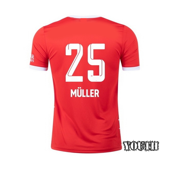 2022/23 Thomas Muller Home Youth Soccer Jersey