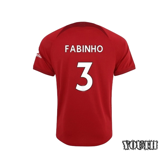 2022/23 Fabinho Home Youth Soccer Jersey