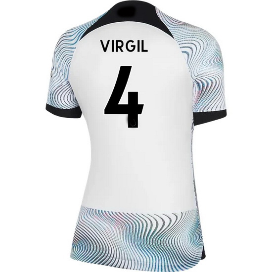 22/23 Virgil Van Dijk Away Women's Soccer Jersey