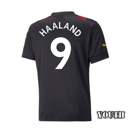 22/23 Erling Haaland Away Youth Soccer Jersey