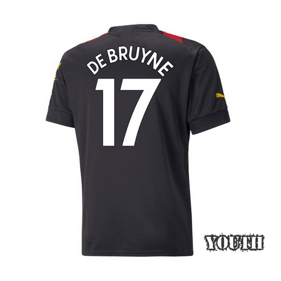 22/23 Kevin De Bruyne Away Youth Soccer Jersey