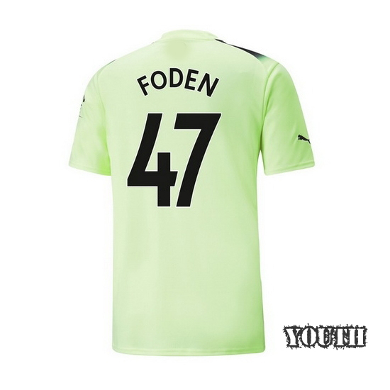 2022/2023 Phil Foden Third Youth Soccer Jersey