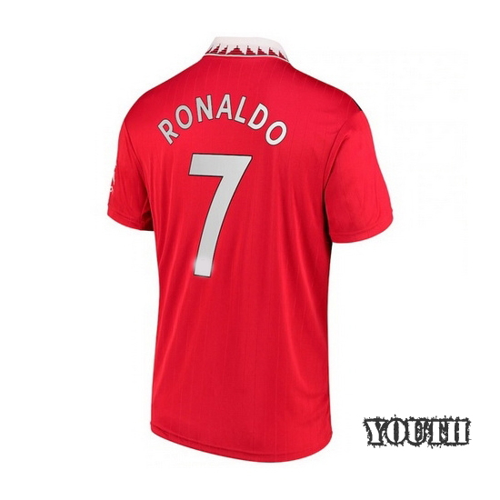 2022/23 Cristiano Ronaldo Home Youth Soccer Jersey