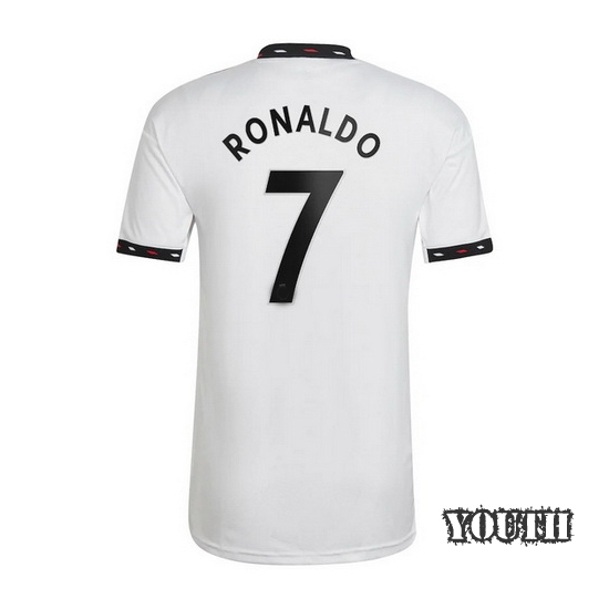 22/23 Cristiano Ronaldo Away Youth Soccer Jersey