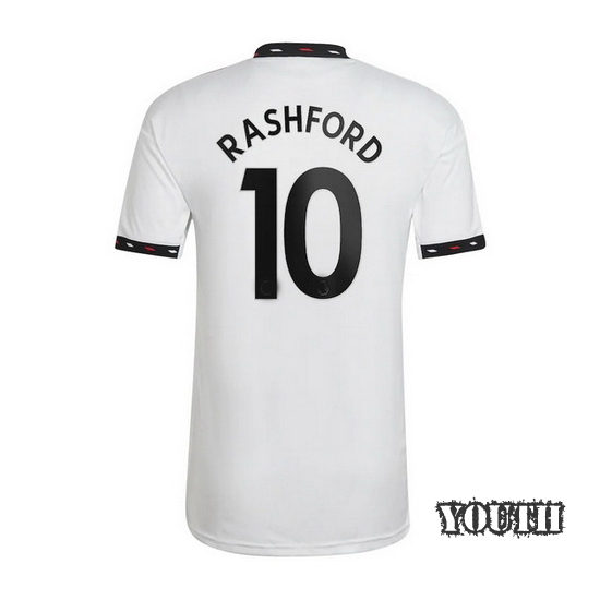 22/23 Marcus Rashford Away Youth Soccer Jersey