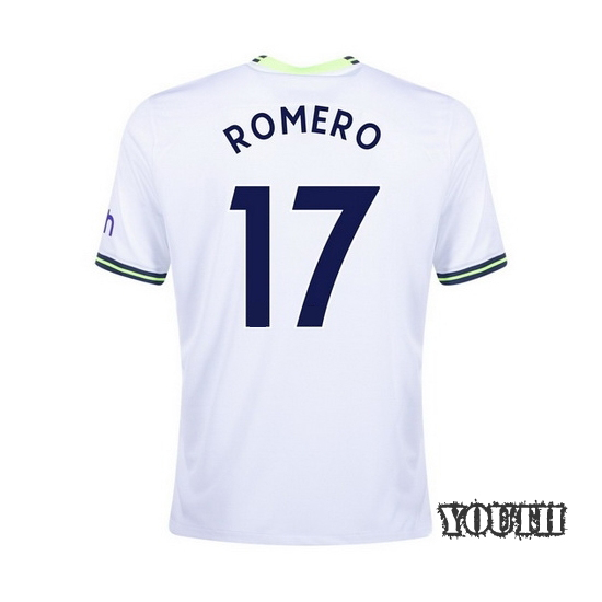 2022/23 Cristian Romero Home Youth Soccer Jersey
