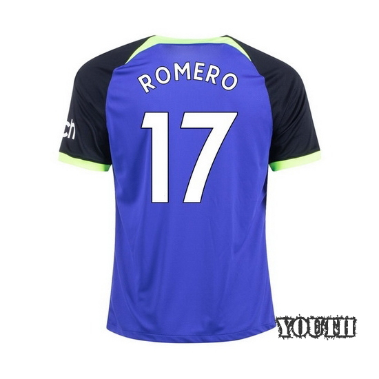 22/23 Cristian Romero Away Youth Soccer Jersey