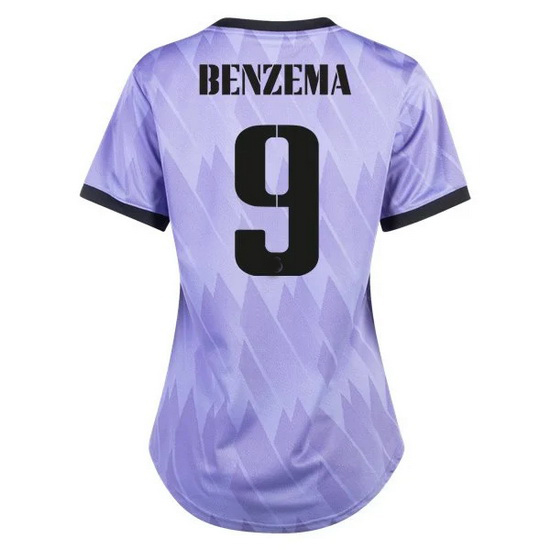 22/23 Karim Benzema Away Women's Soccer Jersey