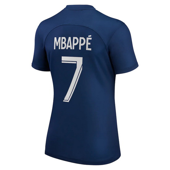 2022/23 Kylian Mbappe Home Women's Soccer Jersey - Click Image to Close