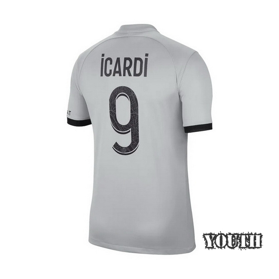 22/23 Mauro Icardi Away Youth Soccer Jersey