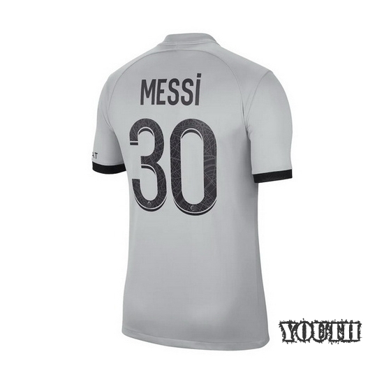 22/23 Lionel Messi Away Youth Soccer Jersey