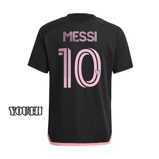 2023 Lionel Messi Black Youth Soccer Jersey