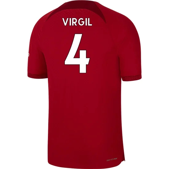 2022/23 Virgil Van Dijk Liverpool Home Men's Soccer Jersey