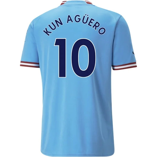 2022/23 Sergio Aguero Manchester City Home Men's Soccer Jersey