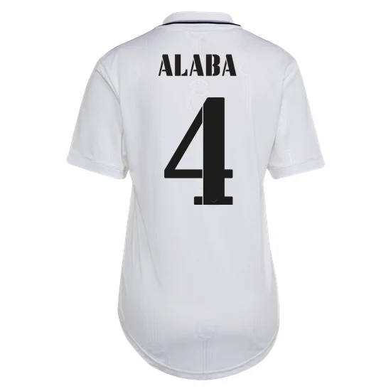 2022/23 David Alaba Real Madrid Home Women's Soccer Jersey