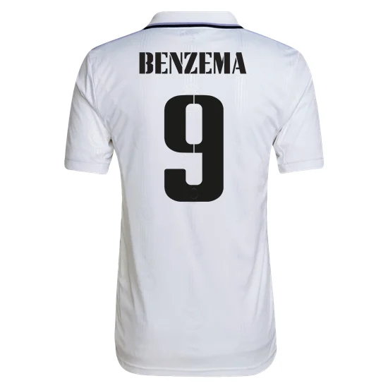 2022/23 Karim Benzema Real Madrid Home Men's Jersey