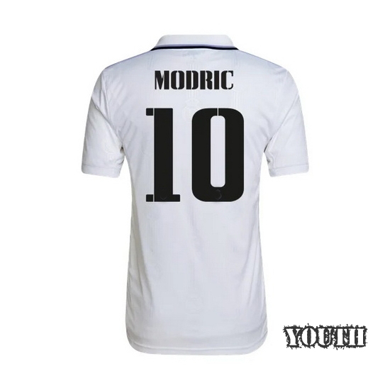 2022/23 Luka Modric Real Madrid Home Youth Soccer Jersey