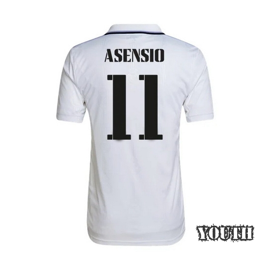 2022/23 Marco Asensio Real Madrid Home Youth Soccer Jersey