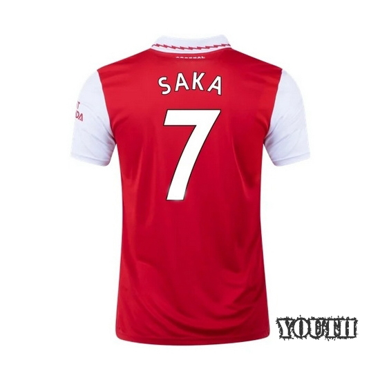 2022/23 Bukayo Saka Arsenal Home Youth Soccer Jersey