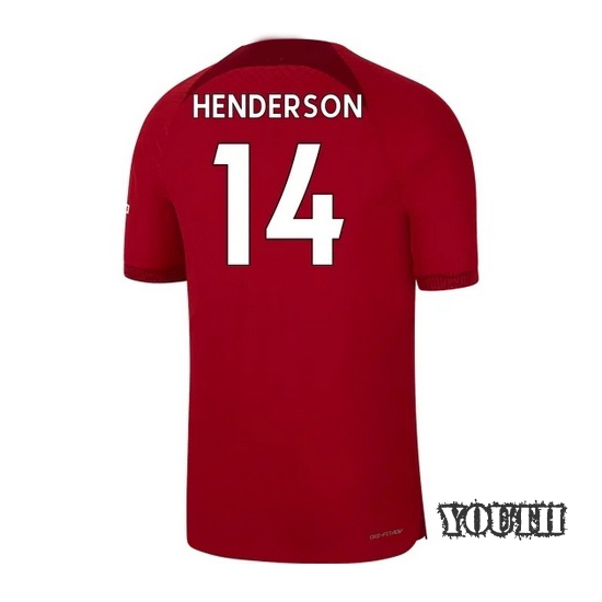 2022/23 Jordan Henderson Liverpool Home Youth Soccer Jersey - Click Image to Close