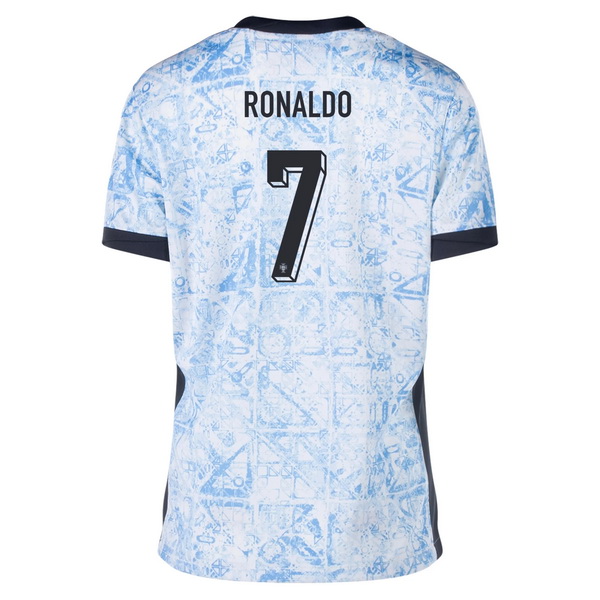 2024 Cristiano Ronaldo Portugal Away Women's Soccer Jersey - Click Image to Close