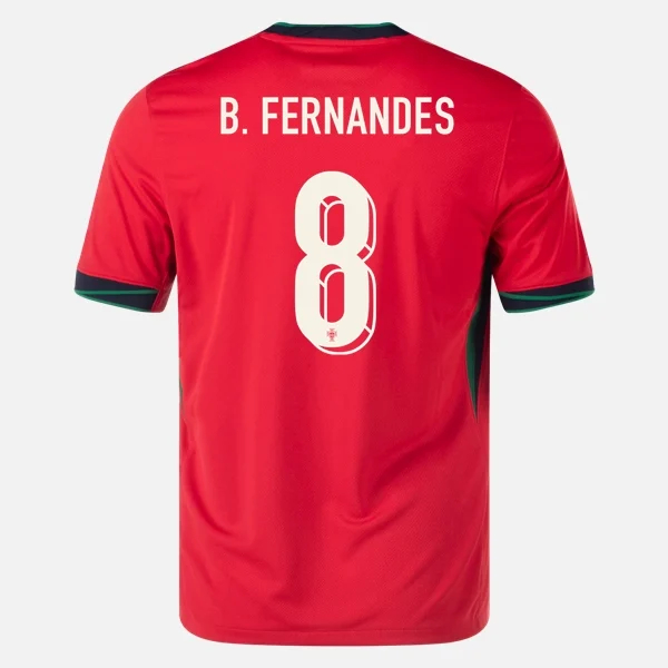 2024 Bruno Fernandes Portugal Home Men's Soccer Jersey - Click Image to Close