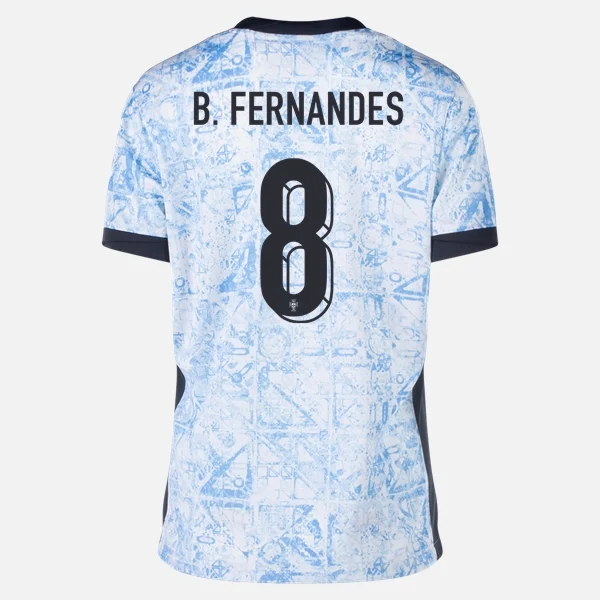 2024 Bruno Fernandes Portugal Away Men's Soccer Jersey - Click Image to Close