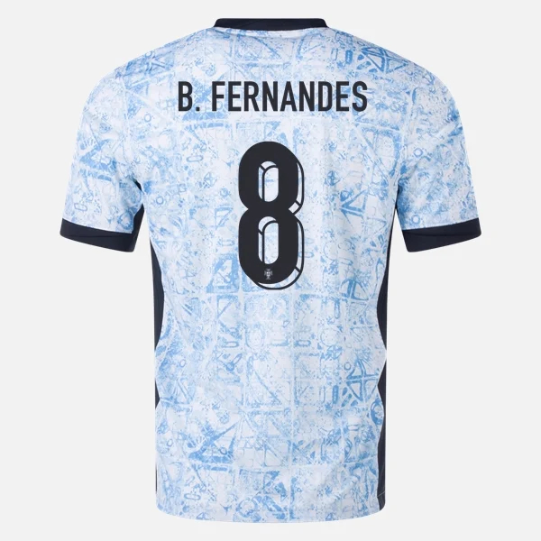 2024 Bruno Fernandes Portugal Away Women's Soccer Jersey - Click Image to Close