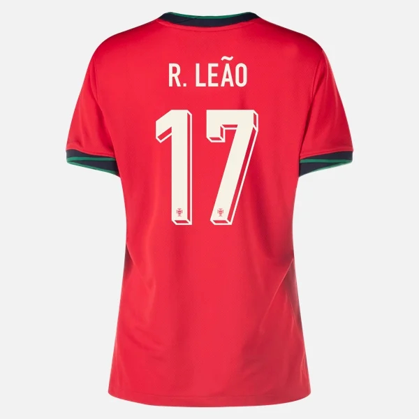 2024 Rafael Leao Portugal Home Women's Soccer Jersey - Click Image to Close
