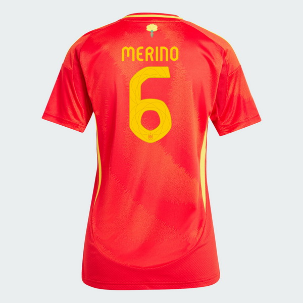 2024 Mikel Merino Spain Home Women's Soccer Jersey - Click Image to Close