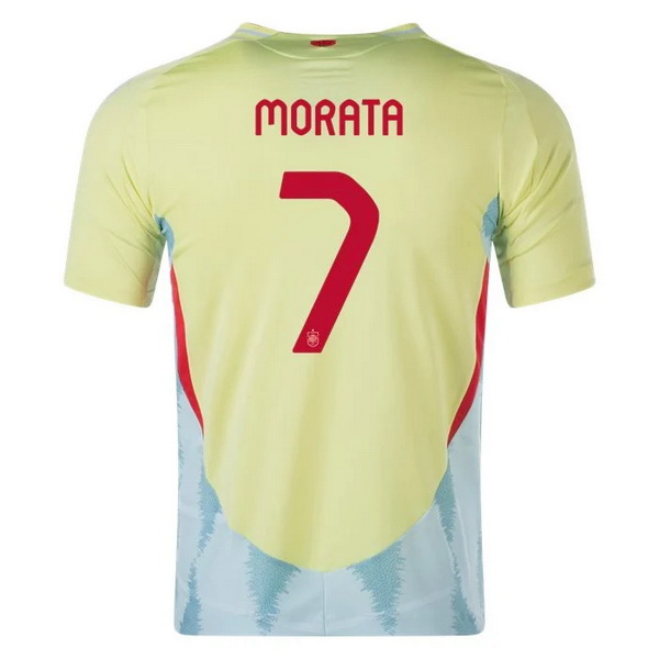 2024 Alvaro Morata Spain Away Men's Soccer Jersey