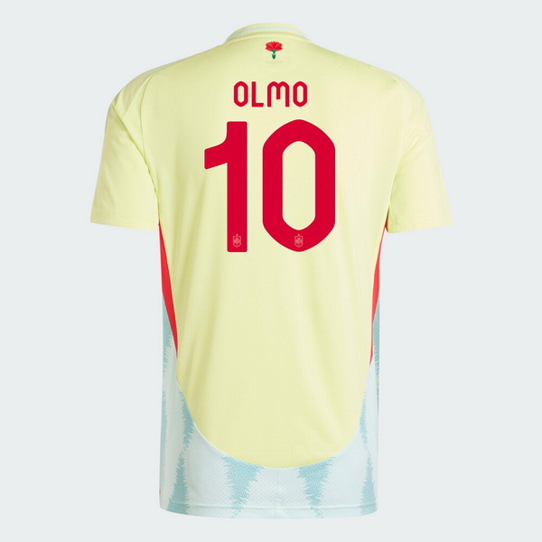 2024 Dani Olmo Spain Away Men's Soccer Jersey - Click Image to Close