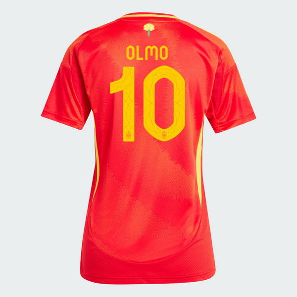 2024 Dani Olmo Spain Home Women's Soccer Jersey