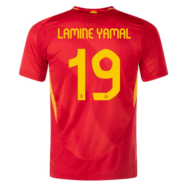 2024 Lamine Yamal Spain Home Men's Soccer Jersey - Click Image to Close