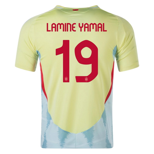 2024 Lamine Yamal Spain Away Men's Soccer Jersey - Click Image to Close