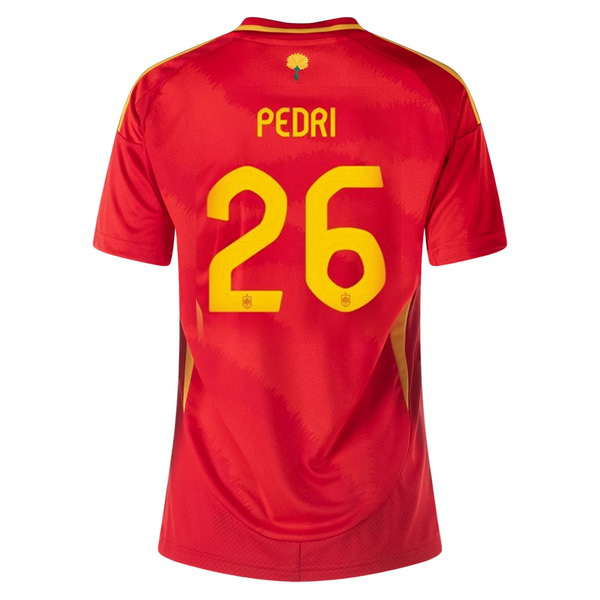 2024 Pedri Spain Home Women's Soccer Jersey