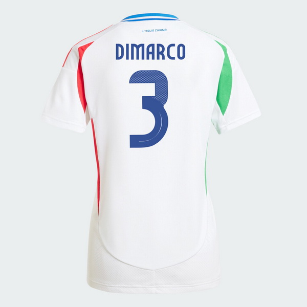 2024 Federico Dimarco Italy Away Women's Soccer Jersey - Click Image to Close