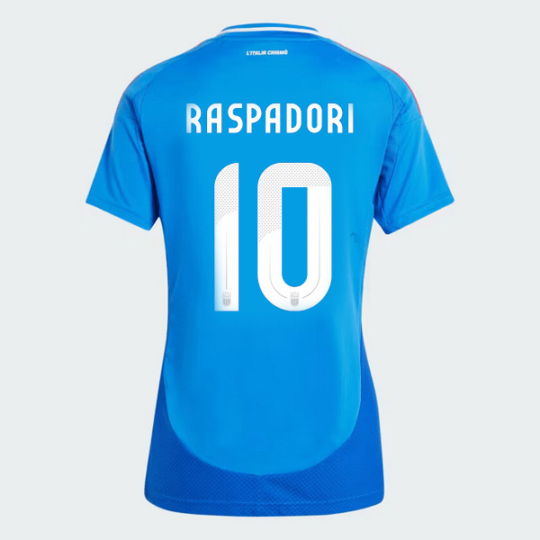 2024 Giacomo Raspadori Italy Home Women's Soccer Jersey