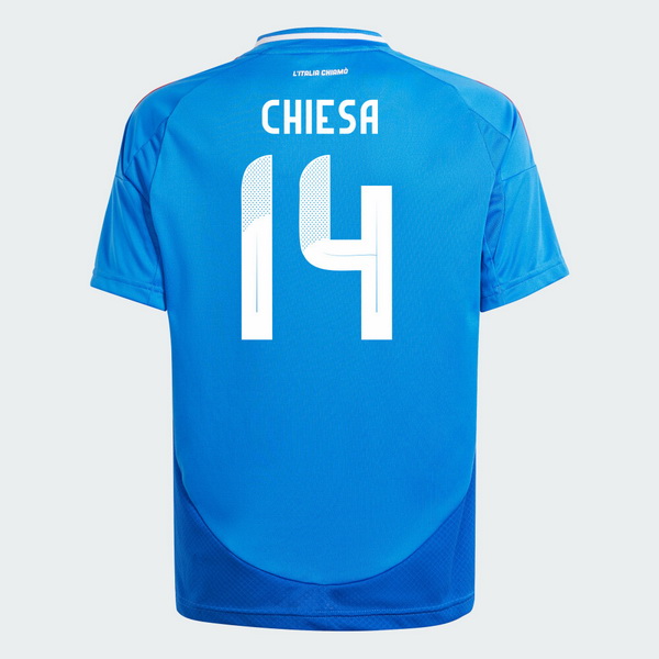 2024 Federico Chiesa Italy Home Men's Soccer Jersey